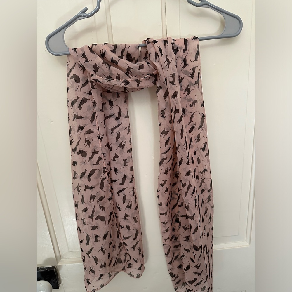 Sheer soft cat scarf
